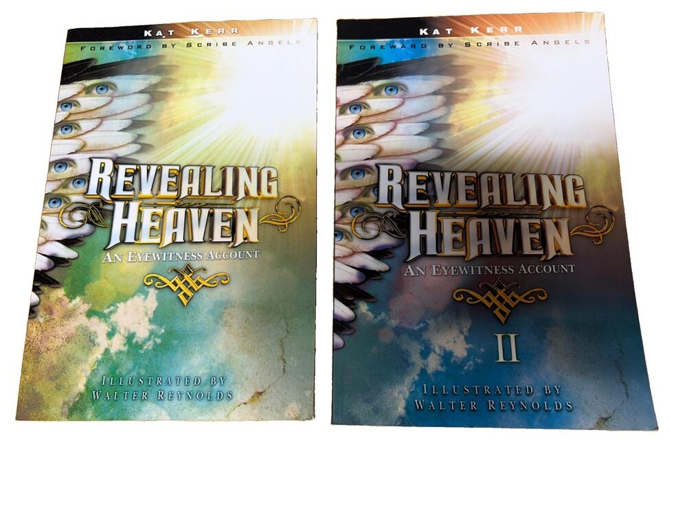 Kat Kerr Book Lot: Revealing Heaven & Revealing Heaven II - Paperback/Like New!